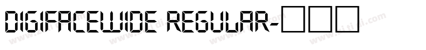DigifaceWide Regular字体转换